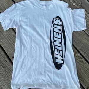 C Port & Co T-Shirt, short sleeve white moter sports mens's size M